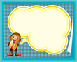 A monkey with cymbals and an empty callout