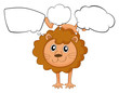 A Young Playful Lion With Empt...