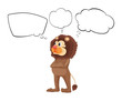 An Old Lion With Empty Callouts