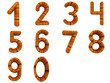 Wooden numbers set