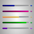 Collection of modern progress loading bars