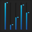 Collection of vertical modern progress loading bars