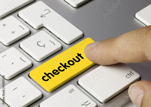 Photo: checkout keyboard key finger checkout keyboard key finger