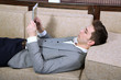 Business people on sofa