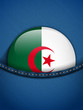 Algeria Flag Button in Jeans Pocket
