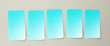 Business cards, on color background