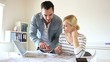 Architects working together in office