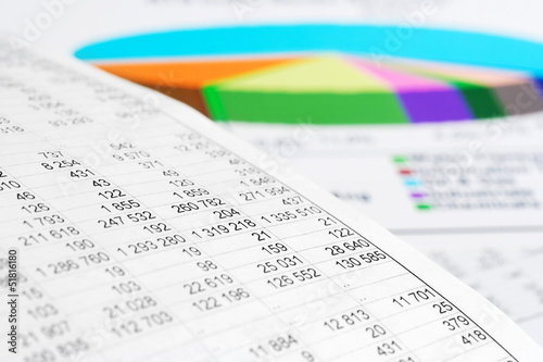 Photo: Financial graphs and charts Financial graphs and charts