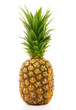ananas fresco in fondo bianco