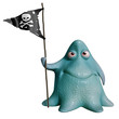 3d cartoon horror monster