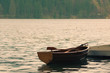 Rowboat on a lake