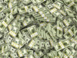 Dollars. Background from packs off money.