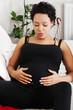 Young pregnant woman