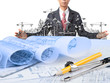 Photo: industry construction and business man industry construction and business man