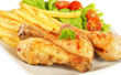 Foto: Detalle de menú de pollo. Detalle de menú de pollo.