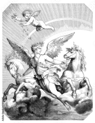 Illustration: Glorious Angel : Goddess Aurora - Art 17th century Glorious Angel : Goddess Aurora - Art 17th century