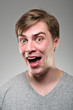 Caucasian Man Smiling With Missing Tooth Portrtait