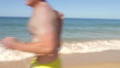 Video: Multi Generation Family Running Along Beach Multi Generation Family Running Along Beach