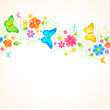 Summer floral background