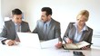 Sales people on business meeting