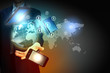 Photo: Modern wireless technology and social media Modern wireless technology and social media