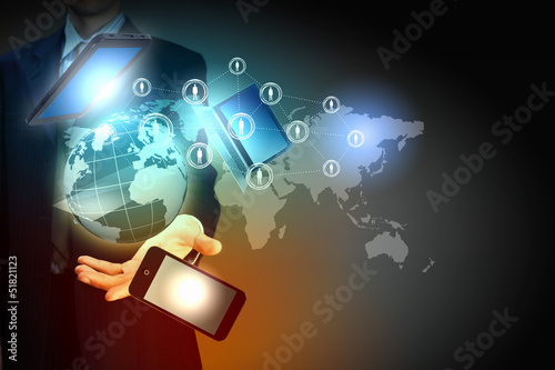 Photo: Modern wireless technology and social media Modern wireless technology and social media