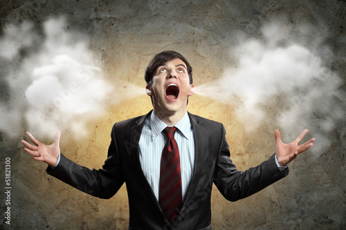 Photo: businessman in anger businessman in anger