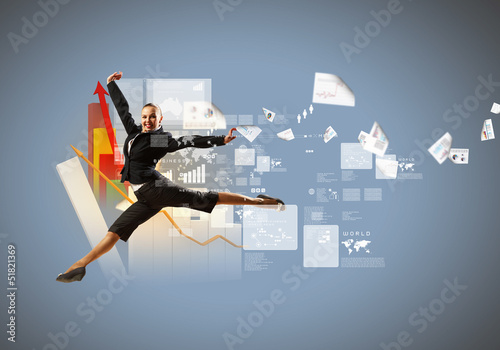 Photo: image of pretty businesswoman image of pretty businesswoman
