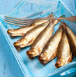 frisch geräucherte Fische