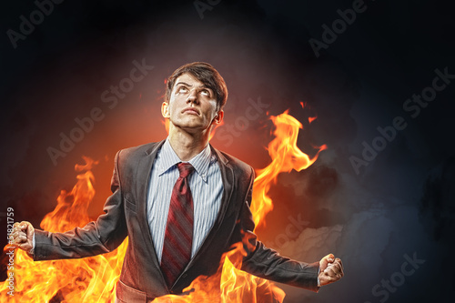 Photo: businessman in anger businessman in anger