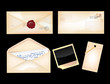 Set of vintage envelopes and photo
