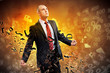Businessman in anger