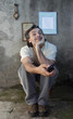 happy man with remote control