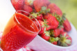 Strawberry juice - healthy smoothie