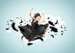 Photo: Young girl floating Young girl floating