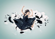 Photo: Young girl floating Young girl floating