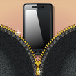 Smartphone and zipper