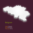 3d map of Belgium
