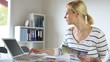 Woman designer working in office