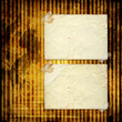 Old grunge frames on the ancient paper background