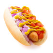 Hot Dog Onions Tomatoes