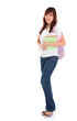 Full body Asian female student