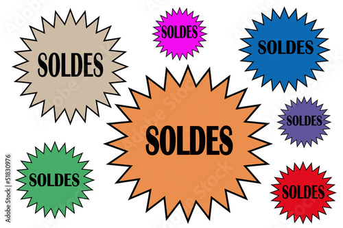 Illustration: SOLDES ... SOLDES... SOLDES... SOLDES ... SOLDES... SOLDES...