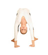Gymnast girl in flexible back pose
