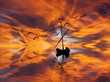 Illustration: surcando las nubes surcando las nubes