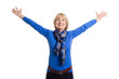 Photo: Happy older woman isolated Happy older woman isolated