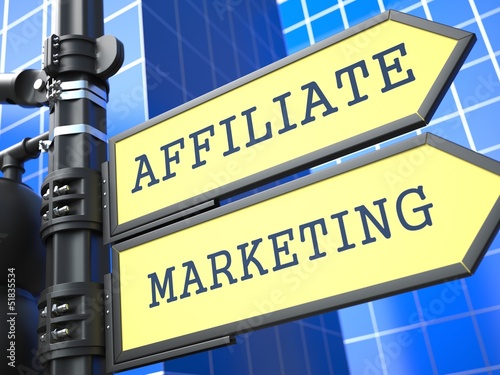 Illustration: Business Concept. Affiliate Marketing Sign. Business Concept. Affiliate Marketing Sign.