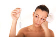 not again menstruation,woman holding vaginal tampon