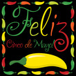 "Feliz Cinco de Mayo" (Happy 5th of May) card