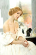Photo: Portrait of attractive girl in vintage dress Portrait of attractive girl in vintage dress